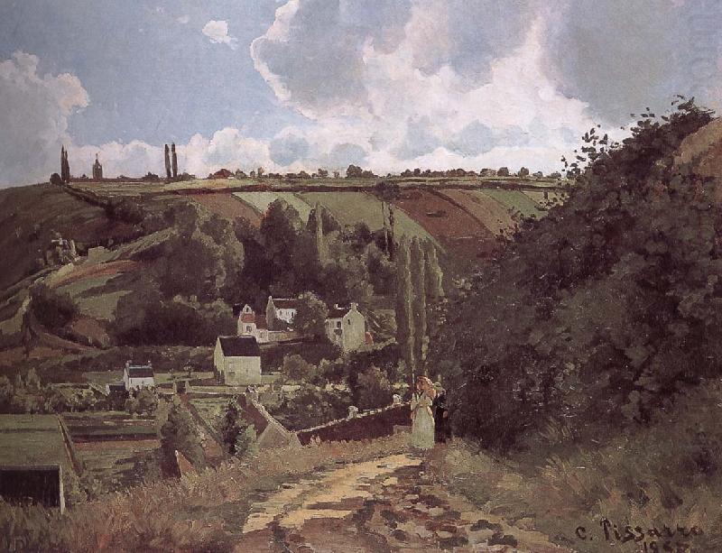 Loose multi-tile this Canada thunder hillside, Camille Pissarro